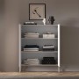 Selsey Highboard Derriva Kaschmir, offene Türen zeigen geräumige Innenfächer. Modernes Sideboard mit Metallbeinen für Stauraum.