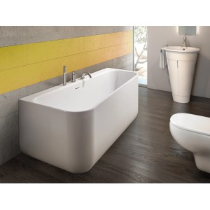 Ottofond Whirlpool Pino, 155x75 cm, Weiß. Komfort-Silentsystem Badewanne für entspannende Momente.