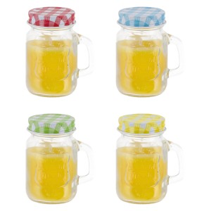 Sunny Garden Kerze Citronella im Trink-Glas Ø 5,5 cm x 8,5 cm Farbenauswahl