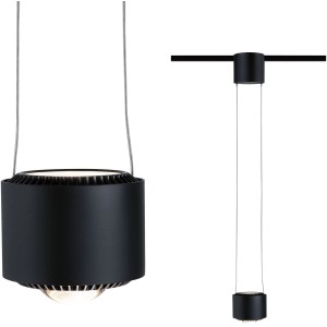 Paulmann URail LED Pendel Aldan 1-flammig 1x8,5W Schwarz matt dimmbar