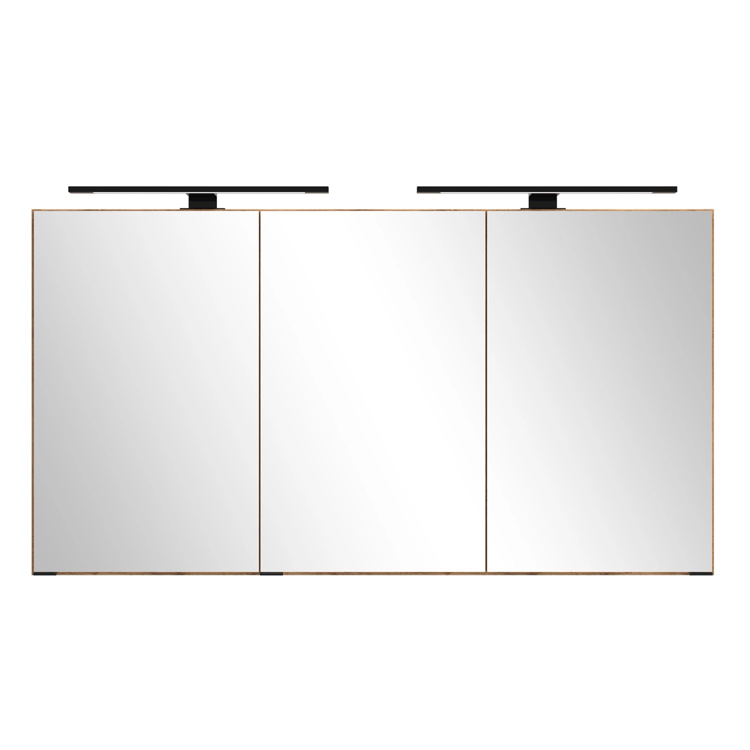 Held Möbel Waschtisch-Set Becken Weiß 200 x 120 x 47 cm Wildeiche 2-tlg._5