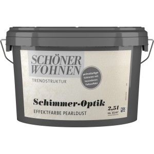Schöner Wohnen Trendstruktur Pearldust, 2,5l Eimer Effektfarbe mit Schimmer-Optik.