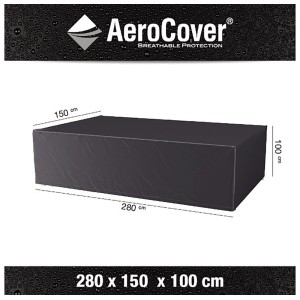 Aerocover Schutzhülle für Sitzgruppen, atmungsaktiv, 280x150x100 cm.