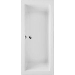 Ottofond Körperform-Badewanne Cubic 180 cm Weiß
