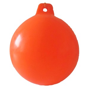 Orange Seilflechter Ankerboje, 150 mm, aufblasbar, für Boot-Zubehör.
