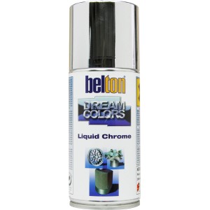 Belton Special Liquid Chrome Effektlack Spray, 150ml, für glänzende Oberflächen.