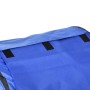 Detailansicht des blauen PawHut Hunde Agility Tunnels mit schwarzen Klettverschlüssen für stabiles Training.