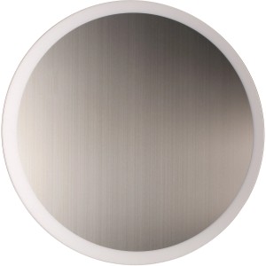 Runde LED Deckenleuchte Moon, Ø 50cm, Aluminium gebürstet, für indirekte Beleuchtung.