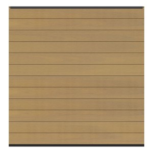 Zaunfeld-Set System WPC Platinum 178 x 184 cm Lärche-Anthrazit