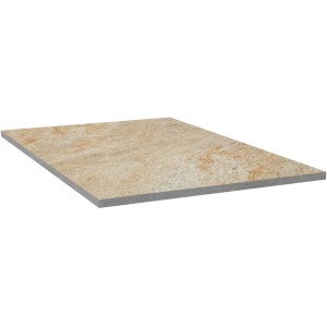 Terrassenplatte Feinsteinzeug Manhatten Beige, 60x90 cm, für den Außenbereich.