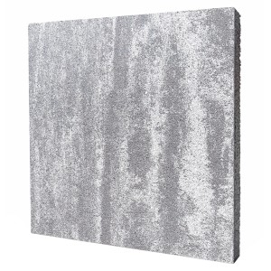 Bagattini Terrassenplatte Megadrain Pietra di Luna, 50x50 cm, grau meliert.