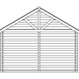 Skizze Skan Holz-Gartenhaus Toronto 4, 420x660cm, Weekendhaus mit Dachschalung.