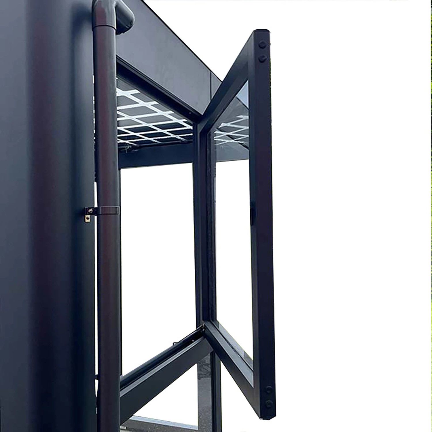 SunElements Fenster Doppelstegplatten 10 mm für SunGarden Anthrazit
