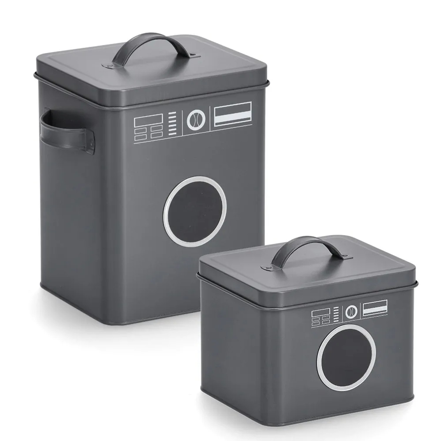 Zeller Present Waschpulver-Box Metall Anthrazit 6 l kaufen bei OBI
