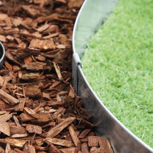 Bellissa Bodenanker (19,5 cm) für Rasenkante zwischen Rindenmulch und Rasen.