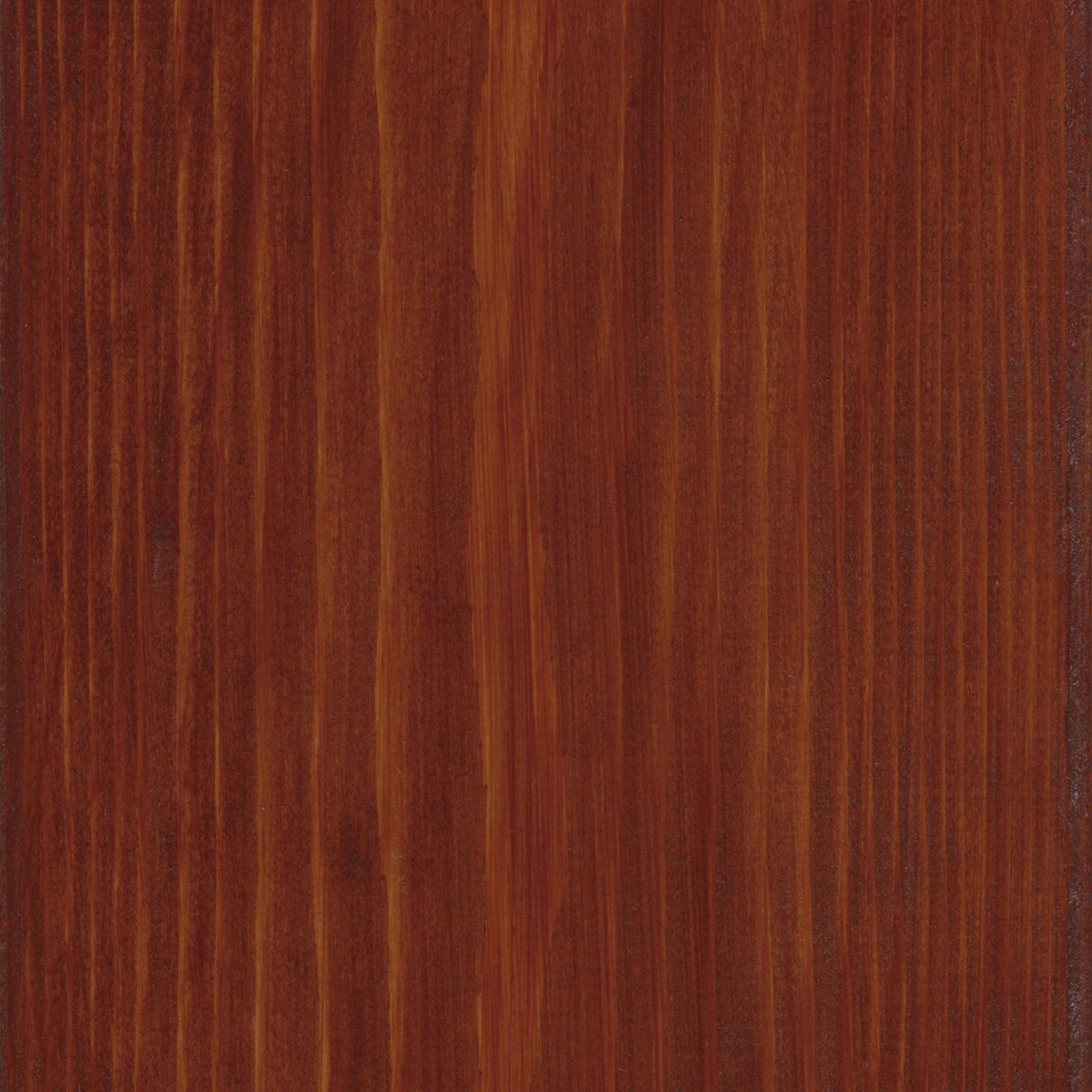 Holzstruktur, Mahagoni Farbton, behandelt mit OBI Holzschutz-Lasur. Holzlasur für Aussen.