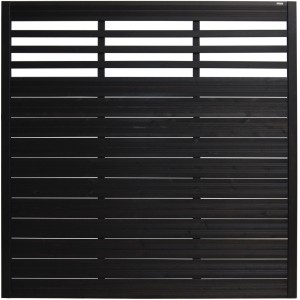 Sichtschutzzaun-Element Soho Anthrazit lackiert 180 cm x 180 cm
