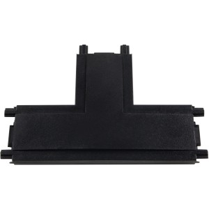 Schwarzer T-Verbinder für Brilliant Click & Shine Schienensystem, 0,6x5,5x8,6cm.