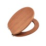 Sinobath WC-Sitz mit Absenk-Automatik Rotbraunes Holzmaser Dekor_2