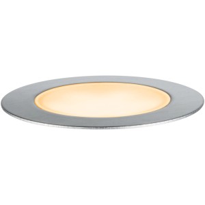 Paulmann LED-Bodeneinbaustrahler Floor Plug & Shine, Ø 7cm, warmweißes Licht für den Außenbereich.
