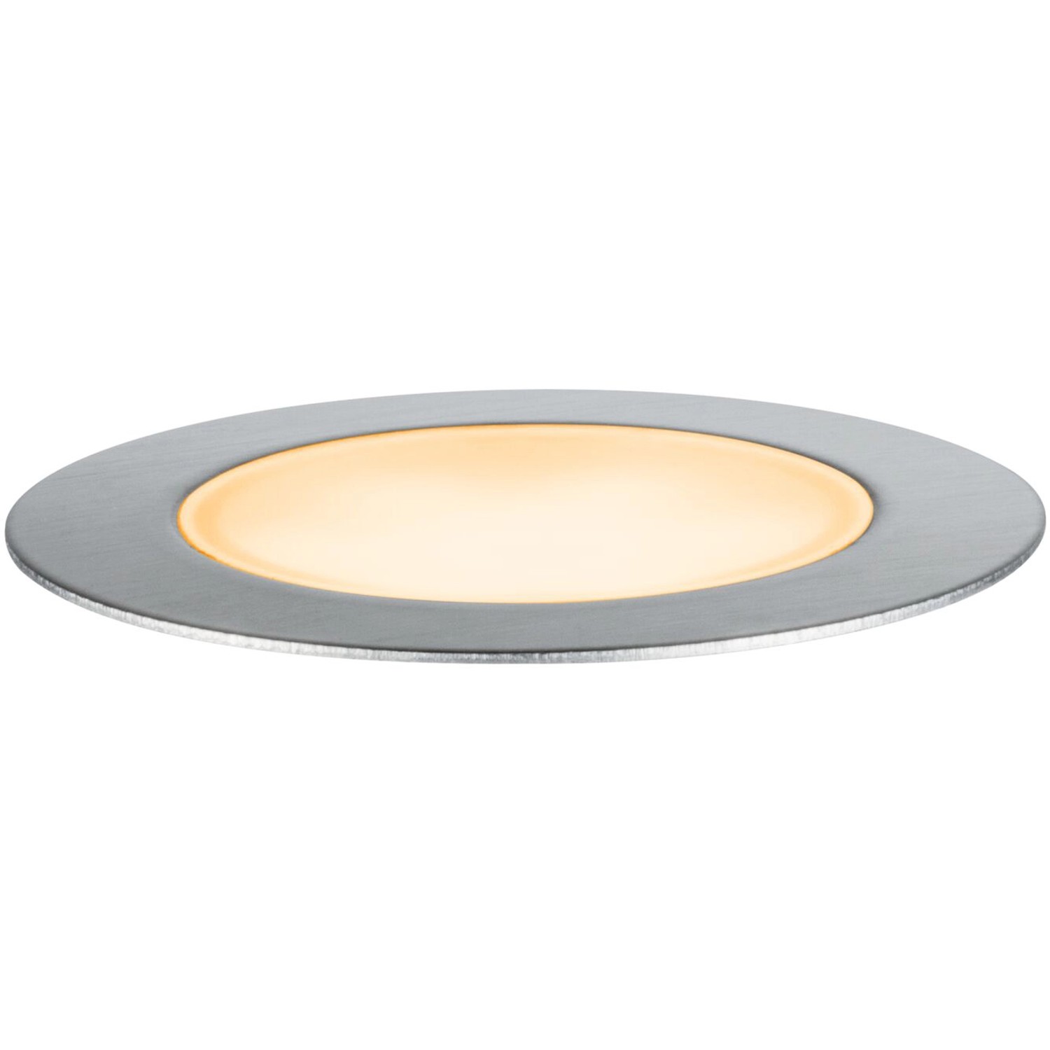 Paulmann LED-Bodeneinbaustrahler Floor Plug & Shine, Ø 7cm, warmweißes Licht für den Außenbereich.