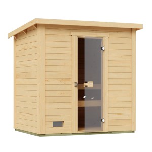 Weka Saunahaus Kaapi 2 Klassik-Ofen Natur