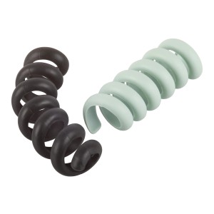 Fix-o-moll Kabelbinder Helix, grün-schwarz, 2 Stück. Haushaltshelfer zur Kabelorganisation.