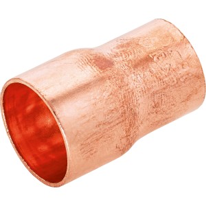Löt-Reduziermuffe aus Kupfer, 18 mm x 15 mm, für die Verbindung von Kupferrohren.