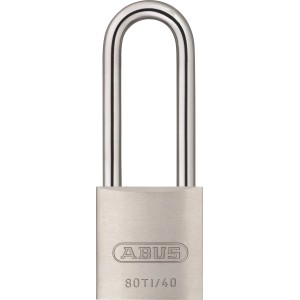 Abus Titalium Vorhangschloss 80TI/40HB63 mit hohem Bügel aus Spezialaluminium.