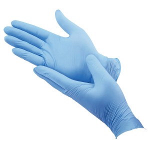 Nitril-Einweghandschuh Hygienic One 100 Stück Gr. 9 Blau