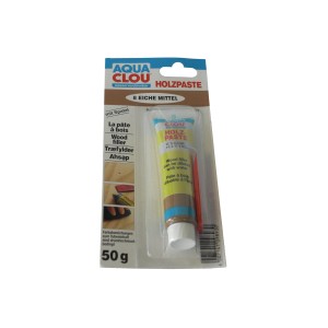 Clou Holzpaste wv Eiche Mittel 50g im Blisterpack. Holzspachtel zum Ausbessern von Holzschäden.