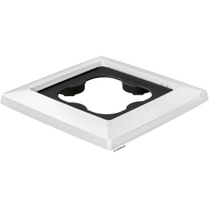 Lechuza Rolluntersetzer Cubico 30 in Weiß, 32x32 cm, für flexible Pflanzenbewegung.