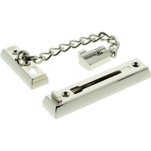 Burg Wächter Türkette TK 75 SB, Stahl vernickelt, mit Kindersicherung.