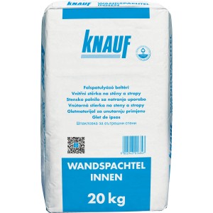 Knauf Wandspachtel Innen, 20 kg, gebrauchsfertige Spachtelmasse für Wände und Decken.