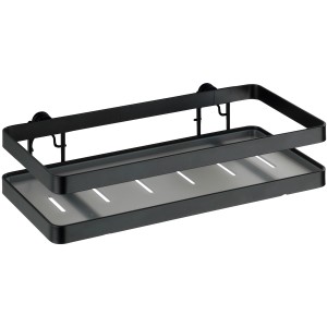 Schwarzes Wenko Universalregal Gala für Küchenhelfer, 25x12x6cm.