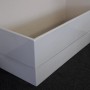 Weiße Acrylschürze für Badewanne Porta, 180 cm, linke Ausführung.