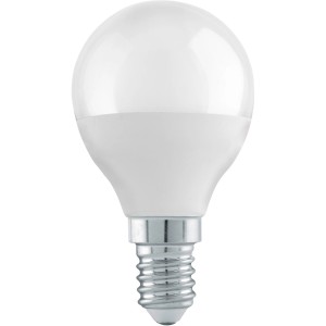 Eglo E14 LED Leuchtmittel in Globeform, 4,9 W, warmweiß.