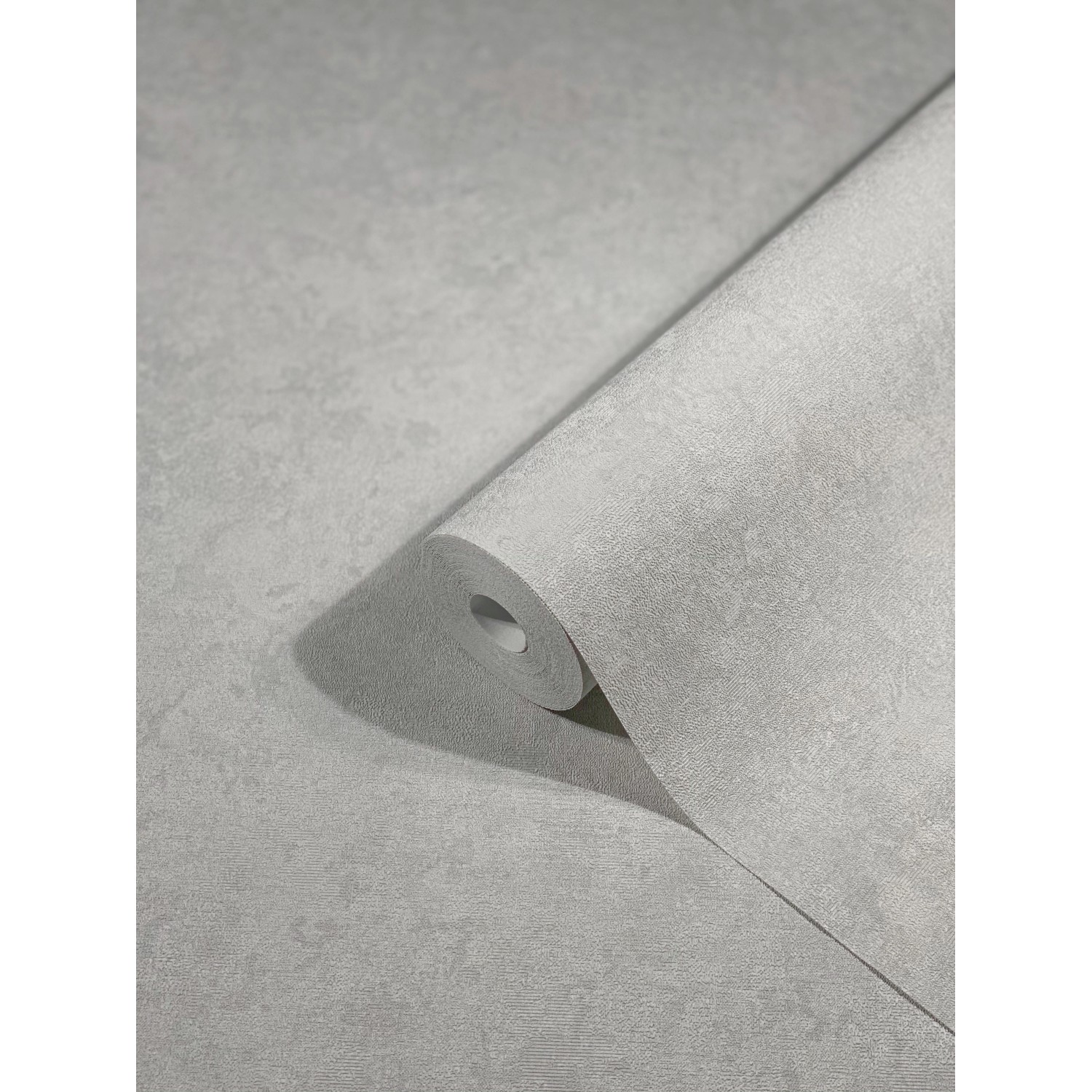 Rolle Marburg Vliestapete Modernista 53 Uni Hellgrau mit Vintage-Look.