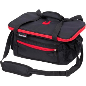 Char-Broil All-Star Kühltasche aus Polyester, schwarz mit roten Akzenten, für Grillzubehör und Getränke.