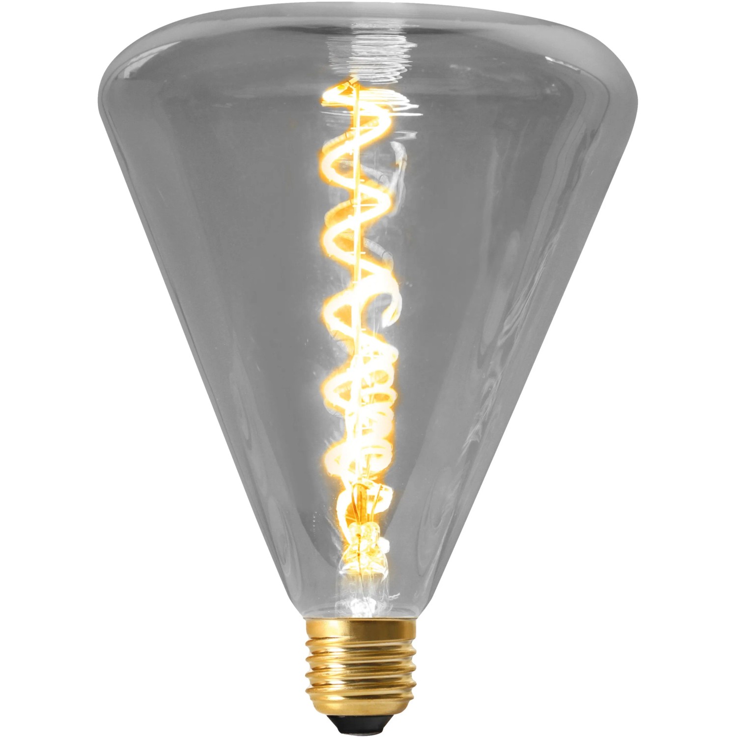 Näve LED-Leuchtmittel E27 Dilly, 4W, extra warmes Licht, 19x145cm. Dekorative Glühbirne mit Wendel.