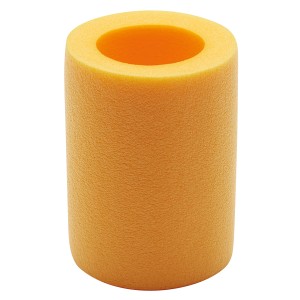 Gelber Comfy Steckverbinder für Schwimmnudeln, 6,2x14cm, aus PE-Schaum.