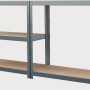 Verzinktes Metall-Schwerlastregal, 180x90x40 cm, mit 5 Böden. Ideal für Garage, Keller oder Werkstatt.