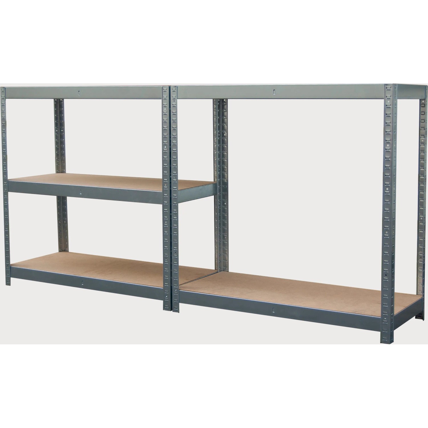 Verzinktes Metall-Schwerlastregal, 180x90x40 cm, mit 5 Böden. Ideal für Garage, Keller oder Werkstatt.