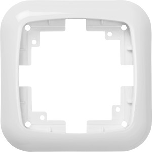 Weißer Abdeckrahmen Trend, 1-fach, für Unterputz-Elemente der Serie Trend.