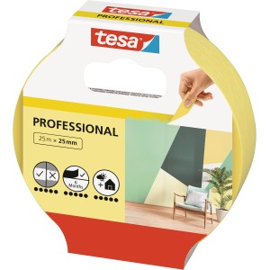 Tesa Malerband Professional 25mm x 25m für präzise Farbkanten beim Malen.