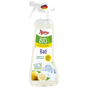 Poliboy BIO Bad Reiniger 500ml Flasche für Bad & Sanitär Reinigung. Entfernt Kalk und Seifenreste.