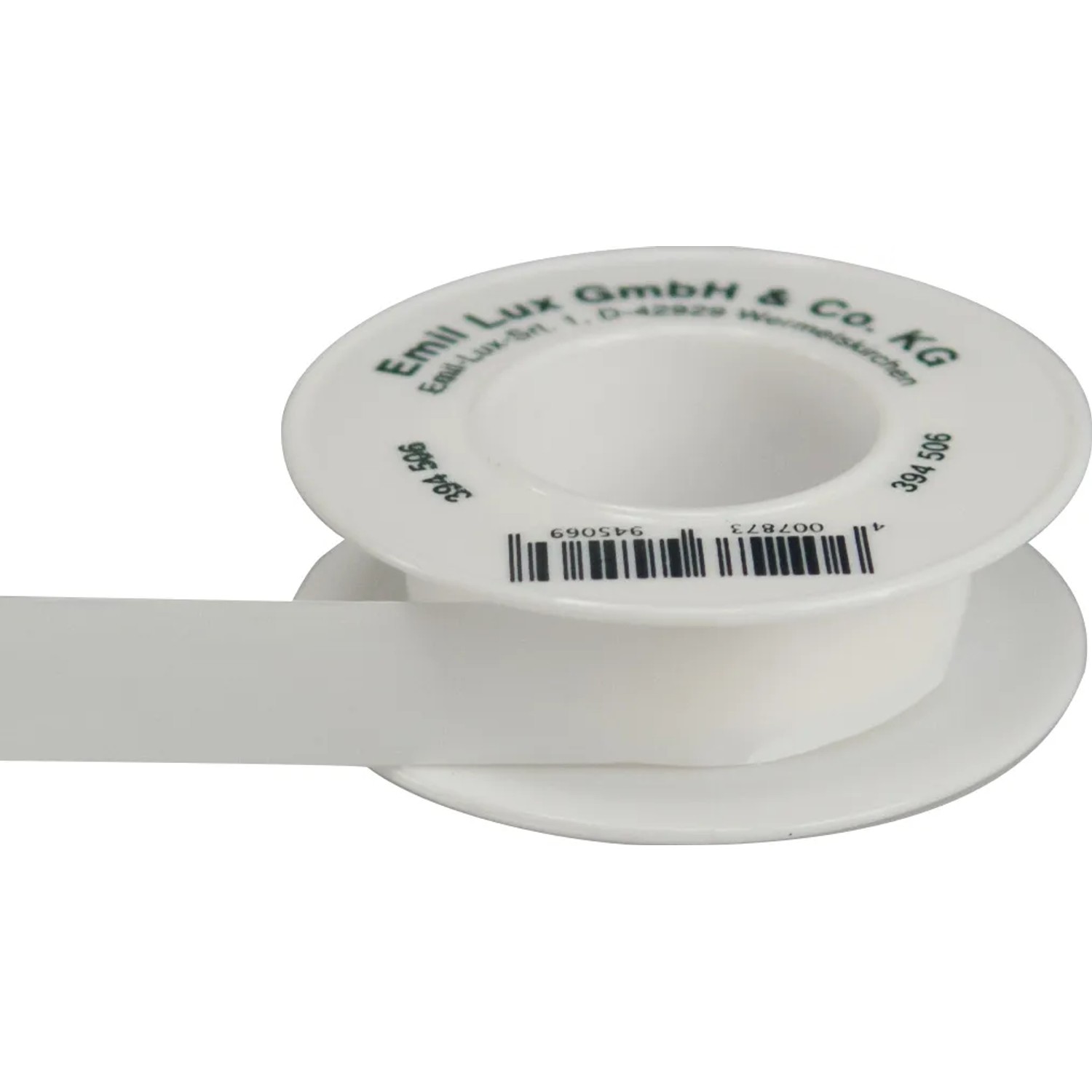 Gewindedichtband (Teflonband) auf Rolle, 0,1 mm x 12 mm x 12 m, für Rohrsysteme.