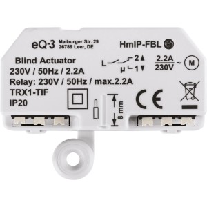 Homematic IP Jalousienaktor Unterputz für Smart Home Steuerung von Rollläden und Jalousien.