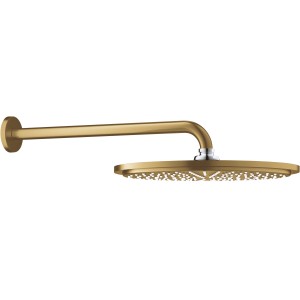 Grohe Rainshower Cosmopolitan 310 Kopfbrause-Set, Cool Sunrise gebürstet, mit Brausearm.