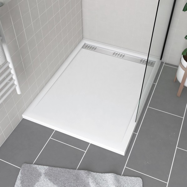 Novoalugas Olympic Plus Duschtasse – 120 X 80 X 11,5 Cm, Weiß, Hochwertige Duschwanne Für Modernes Badezimmer